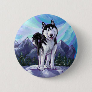 Husky Gifts & Accessories 6 Cm Round Badge