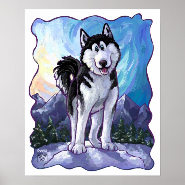 Husky Gifts & Accessories Poster (Front)