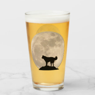 Husky Glasses Husky Wolf Moon Glass Personalised
