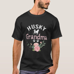 Husky Grandma Dog Gifts Womens Cute Dog Pet Lover T-Shirt