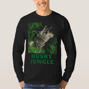Husky Green Jungle Style T-Shirt