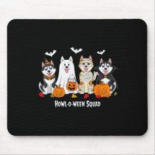 Husky Halloween Howl O Ween Squad Mouse Mat