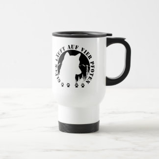 Husky Happiness runs on four paws Travel Mug