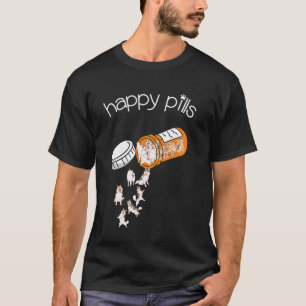 Husky Happy Pills - Cute Husky, Funny Dog Encourag T-Shirt
