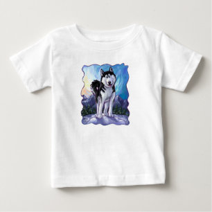 Husky Heads and Tails Baby T-Shirt