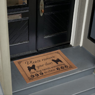 Husky Home Security 24 Hour Monitoring Dog Lovers Doormat