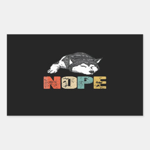 Husky Hope Funny Siberian Husky Dog Lover Rectangular Sticker