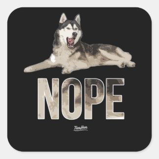 Husky | Hope Siberian Husky Owner Husky Dog Funny Square Sticker