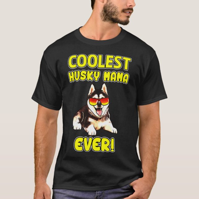 Husky Husky Mum T-Shirt (Front)
