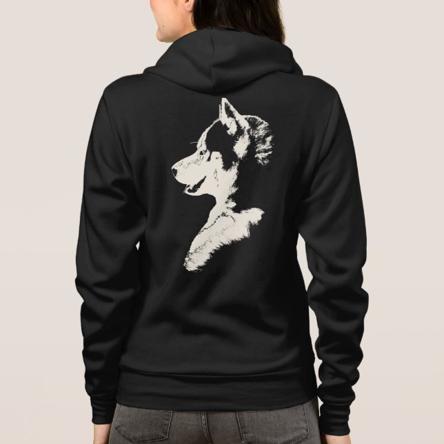 Husky Jacket Women's Siberian Husky Jackets (Back)