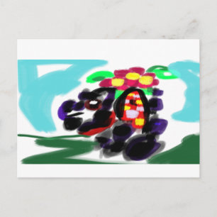 Husky joy postcard