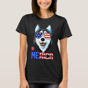 Husky July Merica Men American Flag T-Shirt
