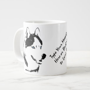 Husky Jumbo Mug Siberian Husky Cup Personalised