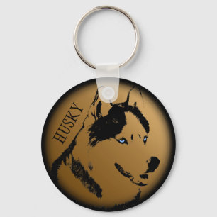 Husky Keychain Husky Malamute Dog Keychain Custom