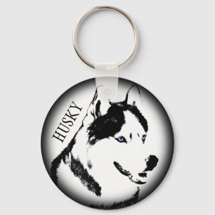 Husky Keychain Husky Malamute Dog Keychain Custom