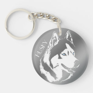 Husky Keychain Husky Malamute Keychain Customise