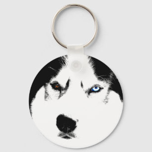 Husky Keychain Siberian Husky Malamute Gifts