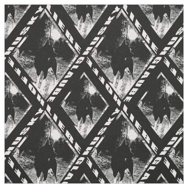 Husky love Glaube Hoffe Fabric (Swatch)