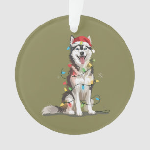Husky Lover Christmas Siberian Xmas Dog Mum  Ornament
