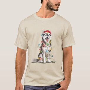 Husky Lover Christmas Siberian Xmas Dog Mum T-Shirt