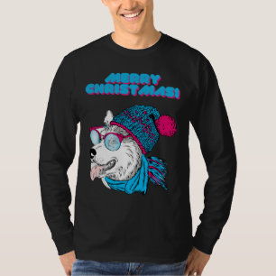 Husky Merry Christmas Style 2 T-Shirt