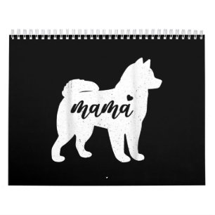 Husky Mothers Day Dog Paw Lover Gift Calendar