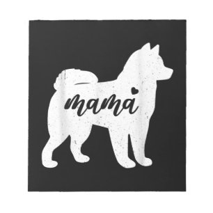 Husky Mothers Day Dog Paw Lover Gift Notepad