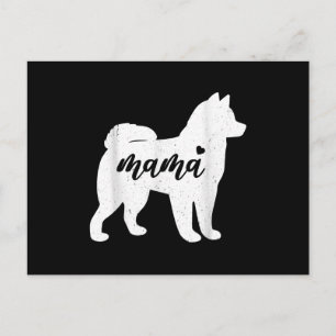 Husky Mothers Day Dog Paw Lover Gift Postcard