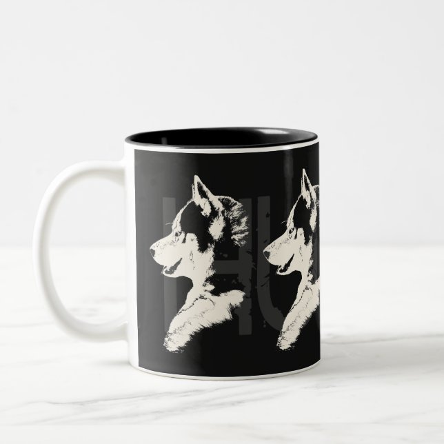 Husky Mug Coffee Cup Cool Siberian Husky Cup (Left)