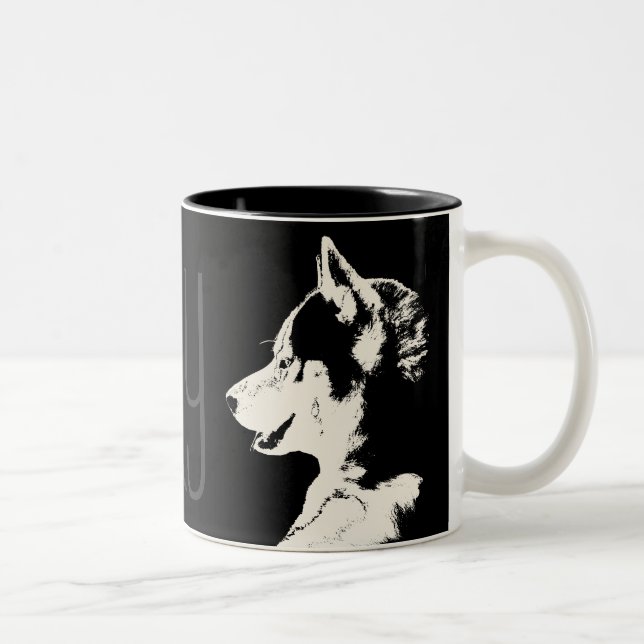 Husky Mug Coffee Cup Cool Siberian Husky Cup (Right)