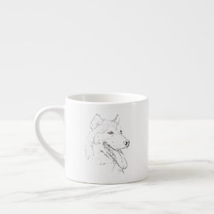 Husky Mug – Hand Drawn Ink Dog Coffee Mug