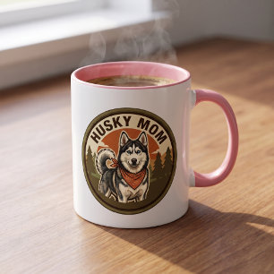 Husky Mum Coffee Mug Siberian Husky Mum Gift