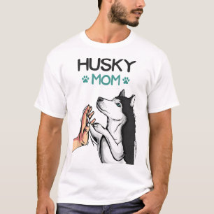 Husky Mum Dog Lover Girls Women T-Shirt