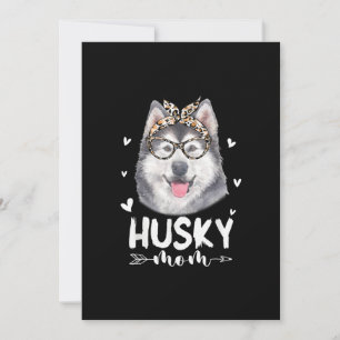 Husky Mum Dog Lovers Gift Mother Day Gift Holiday Card