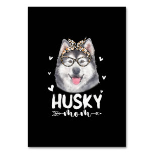 Husky Mum Dog Lovers Gift Mother Day Gift Table Number