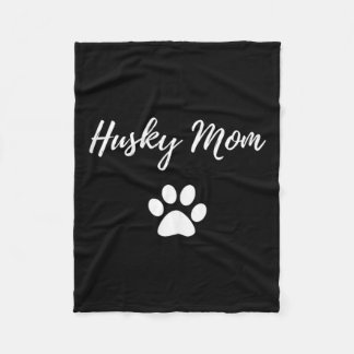 Husky Mum Fleece Blanket