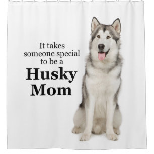 Husky Mum Shower Curtain