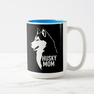 Husky Mum Two-Tone Coffee Mug