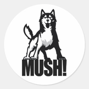 Husky Mush Sticker