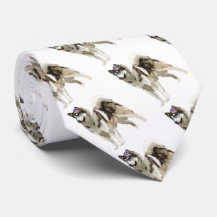 Husky , My best friend Drawing Tie