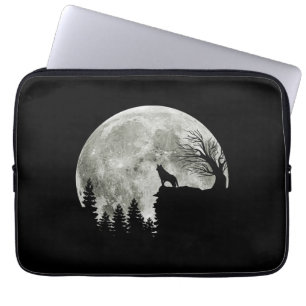 Husky On Mountain Halloween Graphic Tees Gifts Laptop Sleeve