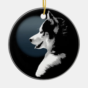 Husky Ornament Personalised Wolf Dog Decoration
