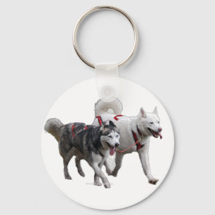 husky pair key ring