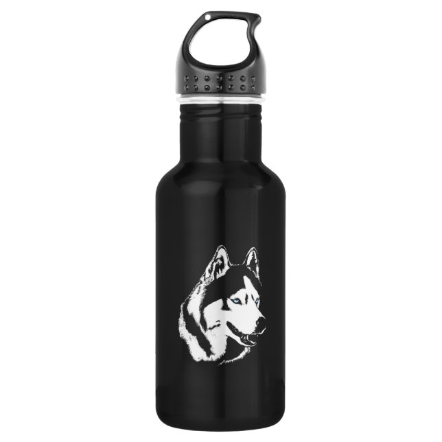 Husky Personalised Husky Dog Bottle (Front)