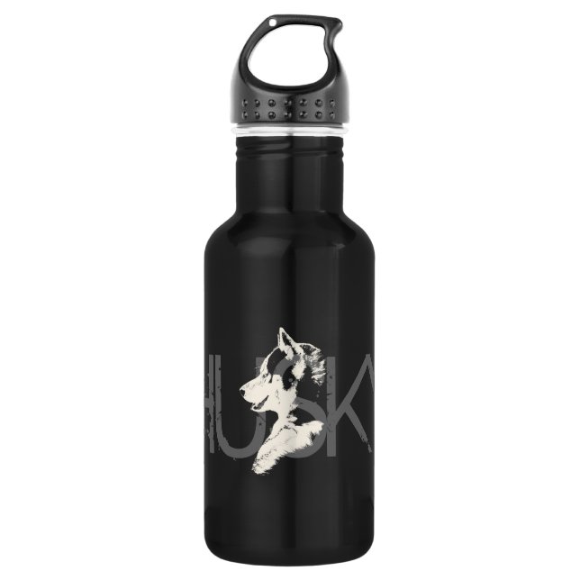 Husky Personalised Husky Dog Bottle (Front)