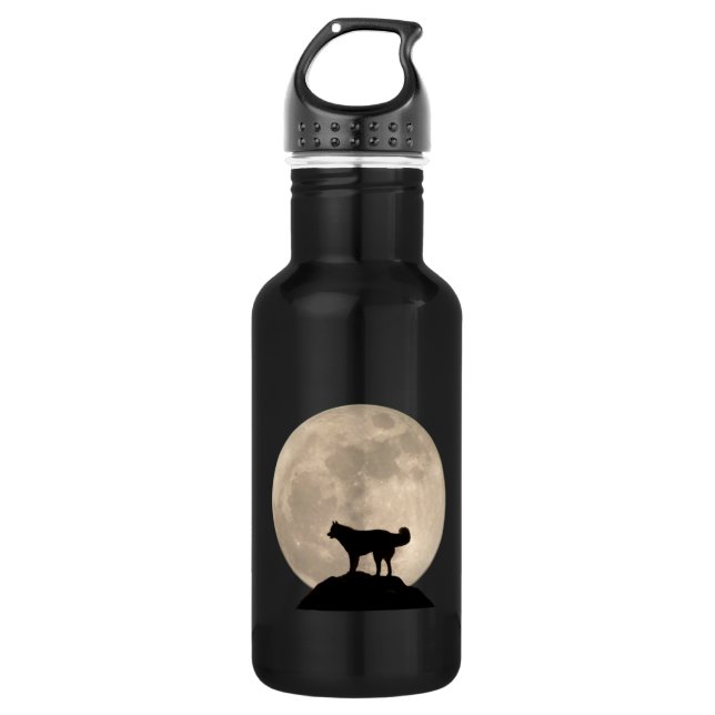 Husky Personalised Husky Dog Bottle (Front)