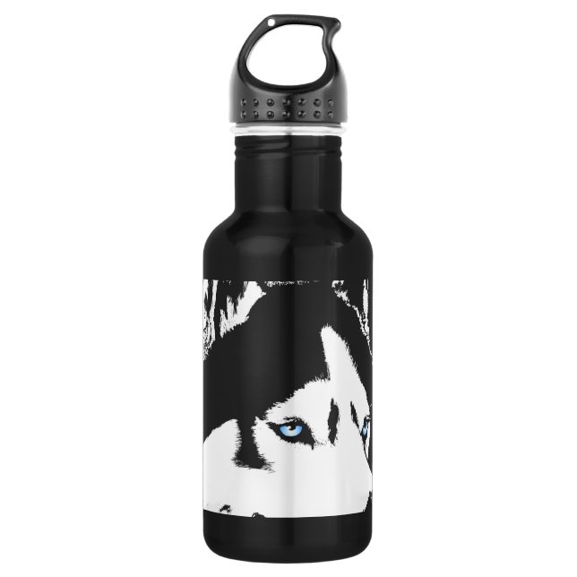 Husky Personalised Husky Dog Bottle (Front)