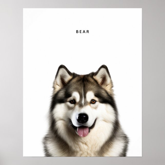 Husky Personalised Print (Front)