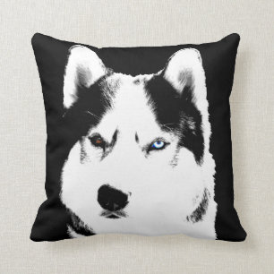 Husky Pillow Siberian Husky Malamute Pillow Gifts