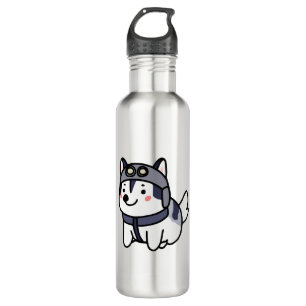 Husky Pilot Dog Lover Malamute 710 Ml Water Bottle